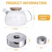 SAWAKE 1.6L Glass Teapot with Stainless Steel Tea Filter 