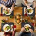 SAWAKE 24pcs Black Felt Place Mats 