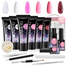GLAMADOR 6 Colors Nail Extension Kit 100Pcs GLAMADOR 6 Colors Nail Extension Kit 100Pcs