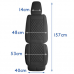 ELUTO Black PU Feather Car Seat Cover ELUTO Black PU Feather Car Seat Cover