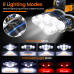 OUTERDO 13000 Lumina Waterproof Rechargeable LED Headlamp OUTERDO 13000 Lumina Waterproof Rechargeable LED Headlamp