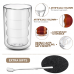 SAWAKE 6Pcs Coffee Glasses with Spoons and Coasters