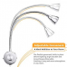 KINGSO 4W LED Flexible Wall Reading Lamp