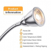 KINGSO 4W LED Flexible Wall Reading Lamp