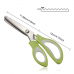 BABAN Stainless Steel Pro Tailor Scissors with Dentate Teeth