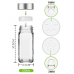 SAWAKE 24Pcs Glass Spice Jars with Shaker Lids SAWAKE 24Pcs Glass Spice Jars with Shaker Lids