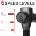 MECO 6 Adjustable Speeds Massage Gun with 5 Massage Heads