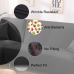 CAVEEN 3 Seats L Shape Stretchable Fabric Sofa Cover with 2 Pillowcases CAVEEN 3 Seats L Shape Stretchable Fabric Sofa Cover with 2 Pillowcases