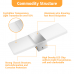 KINGSO 2Pcs 12W Acrylic LED Wall Lamp 