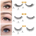 YFM 6 Pairs Waterproof Reusable Magical Eyelash Extension Set