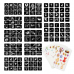 LUCKYFINE 24 Colors Glitter Tattoo Kit with 12 Stencils 