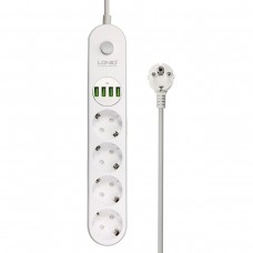 Power strip 2M Anti-Static Socket Charger With 4 USB Ports 