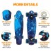 SGODDE 22 Inch Skateboard with Flashing Wheels