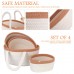 Set of 4 Cotton Rope Baskets