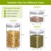6 Pcs Airtight BPA Free Food Storage Containers With Measuring Spoon & 10 Labels
